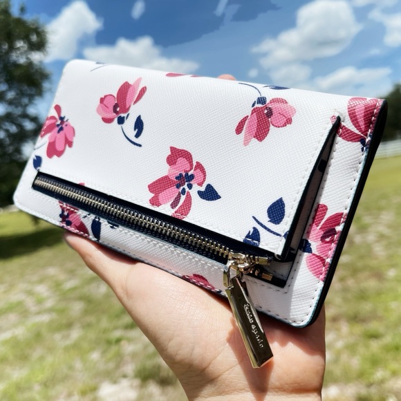 NWT Kate Spade ♠️ Floral Bifold Wallet💕Gaby’sBags - Picture 6 of 7